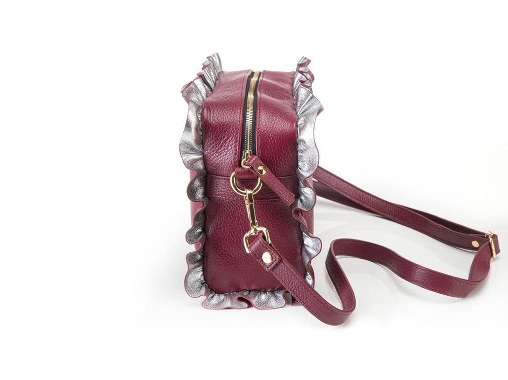 
                      
                        Borsa in pelle MATILDE bordeaux
                      
                    