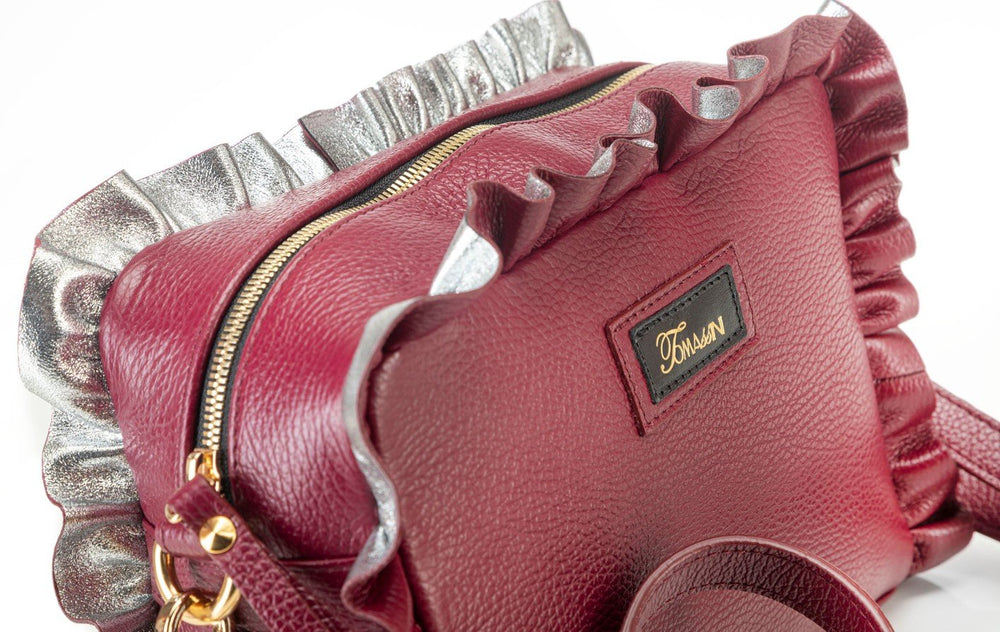 
                      
                        Borsa in pelle MATILDE bordeaux
                      
                    