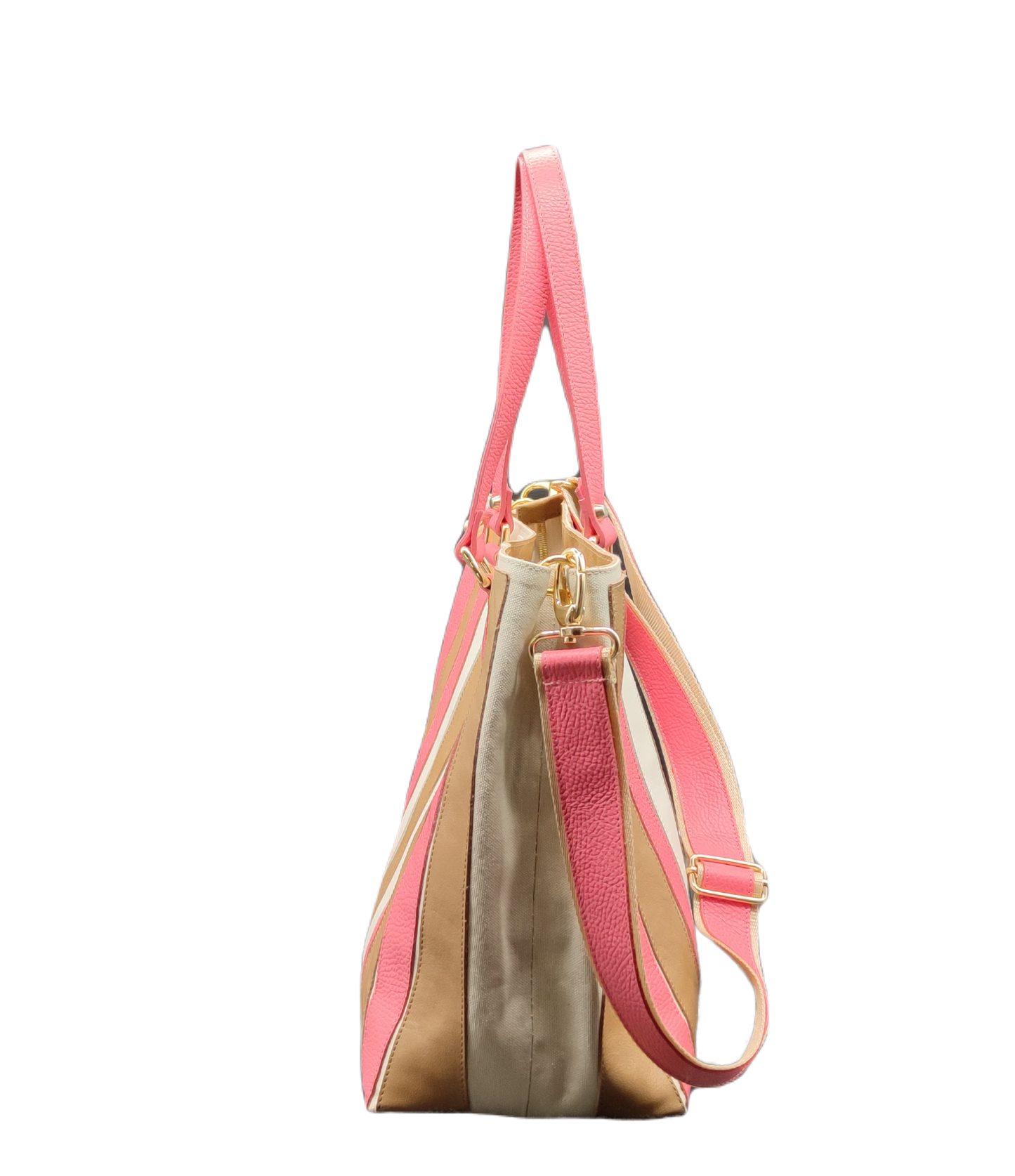 Borsa in pelle PAOLA ghianda e rosa - CAPSULE NEXT