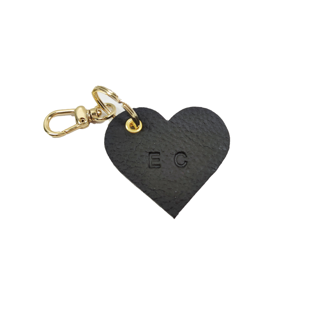 Portachiave in pelle CUORE personalizzabile
